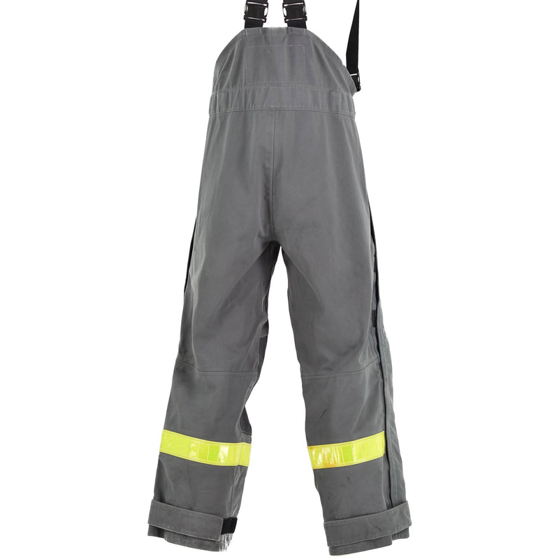 Echte deutsche graue Schutzhose mit hitzebeständigem Aramid-Latz