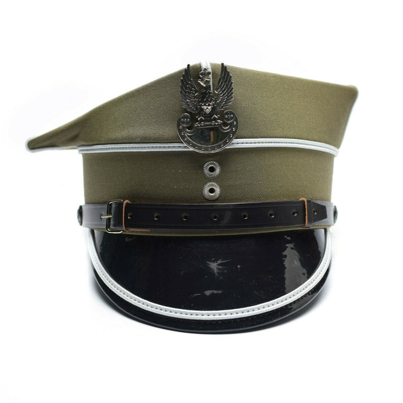 Original polnische Militär-Schirmmütze, polnischer Armeeoffizier, mit Adlerkokarde, NEU
