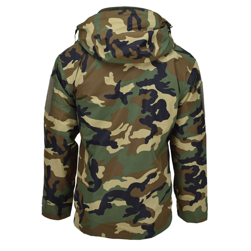 MIL-TEC Militärstil GEN II gefütterte Winterjacke Woodland Camo Softshell Parka