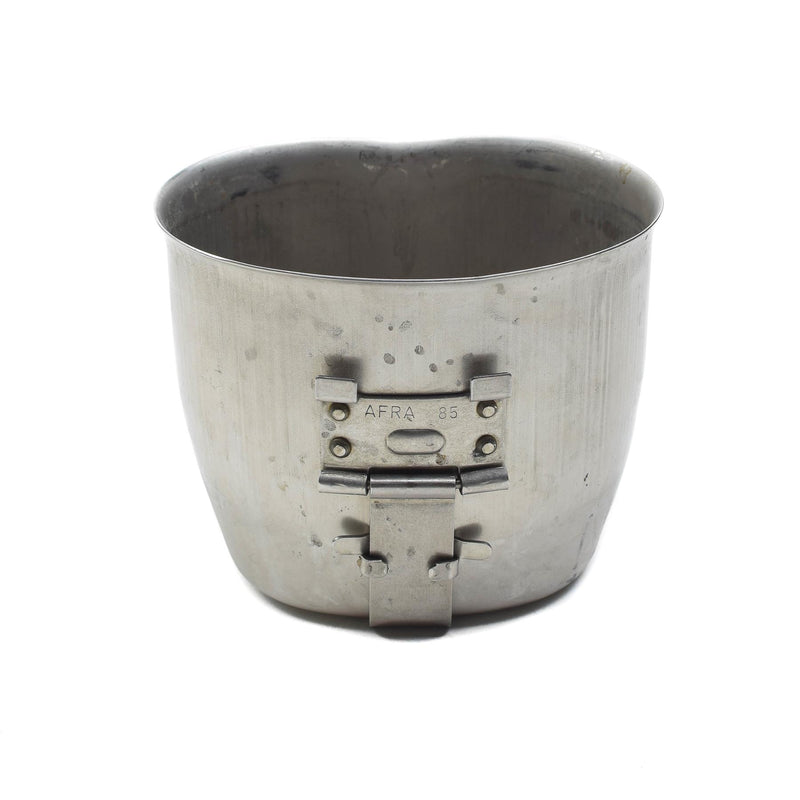 Original Österreichische Bundesheer Feldflasche Edelstahlbecher Klappgriff Militärausgabe
