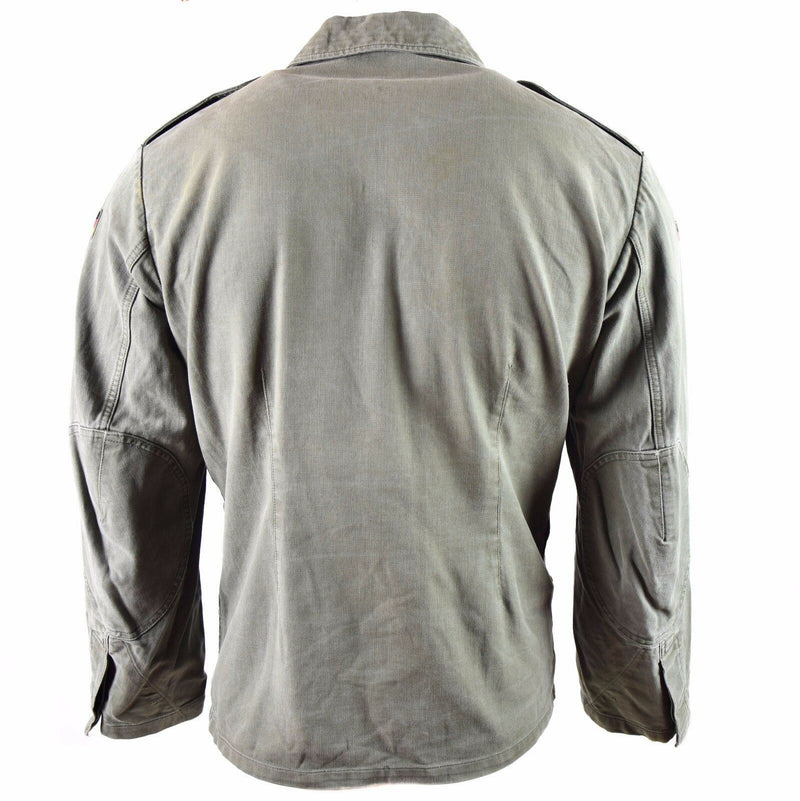Original Moleskin-Jacke der deutschen Armee. Vintage BW Armee Feldjacke in Olivgrün