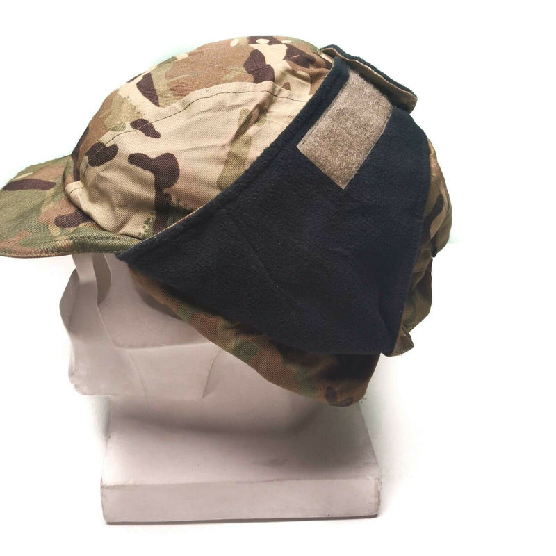 Original britische Armee MTP Camo wasserdichte Gore Tex Kappe gefüttert Kaltwetter Hut neu
