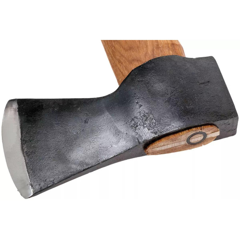 HULTAFORS Qvarfot Fällaxt, langer Hickory-Stiel, geschärfter Axtkopf aus Kohlenstoffstahl
