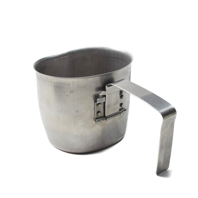 Original Österreichische Bundesheer Feldflasche Edelstahlbecher Klappgriff Militärausgabe