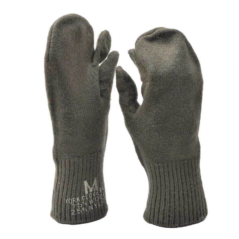 Original US Militär Trigger Fäustlinge Militär Überschuss Wollwärmer Handschuhe NEU