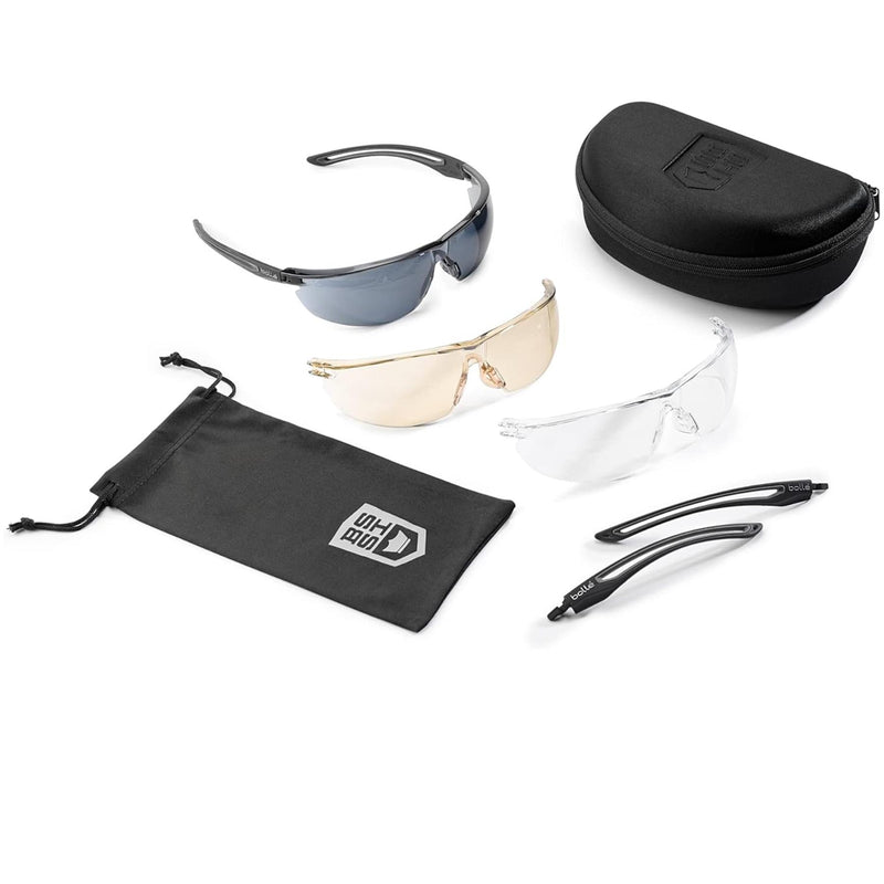 Bolle Ballistic Spectacles Gunfire 2.0 Goggles randlose Sonnenbrille aus Polycarbonat