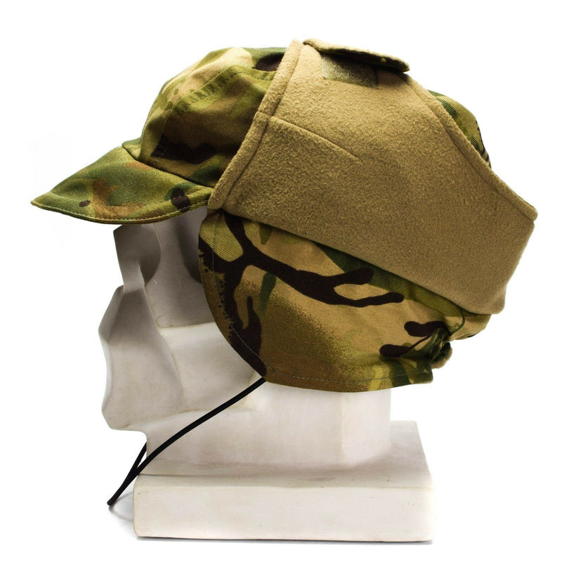 Original britische Armee MTP Camo wasserdichte Gore Tex Kappe gefüttert Kaltwetter Hut neu
