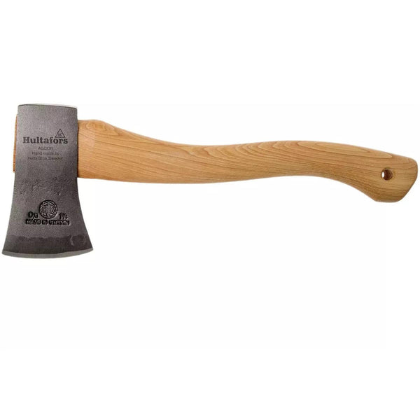 HULTAFORS H006SV handgeschmiedete Axt aus Kohlenstoffstahl, Beil, robuster Stiel aus Hickoryholz