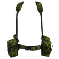 Original dänisches Militär M/96 CQC Gurtband-Set, 6-teilig, verstellbar, M84 Camo