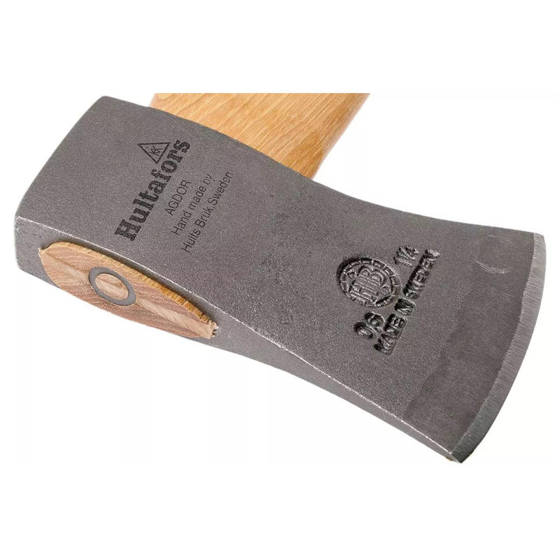 HULTAFORS H006SV handgeschmiedete Axt aus Kohlenstoffstahl, Beil, robuster Stiel aus Hickoryholz