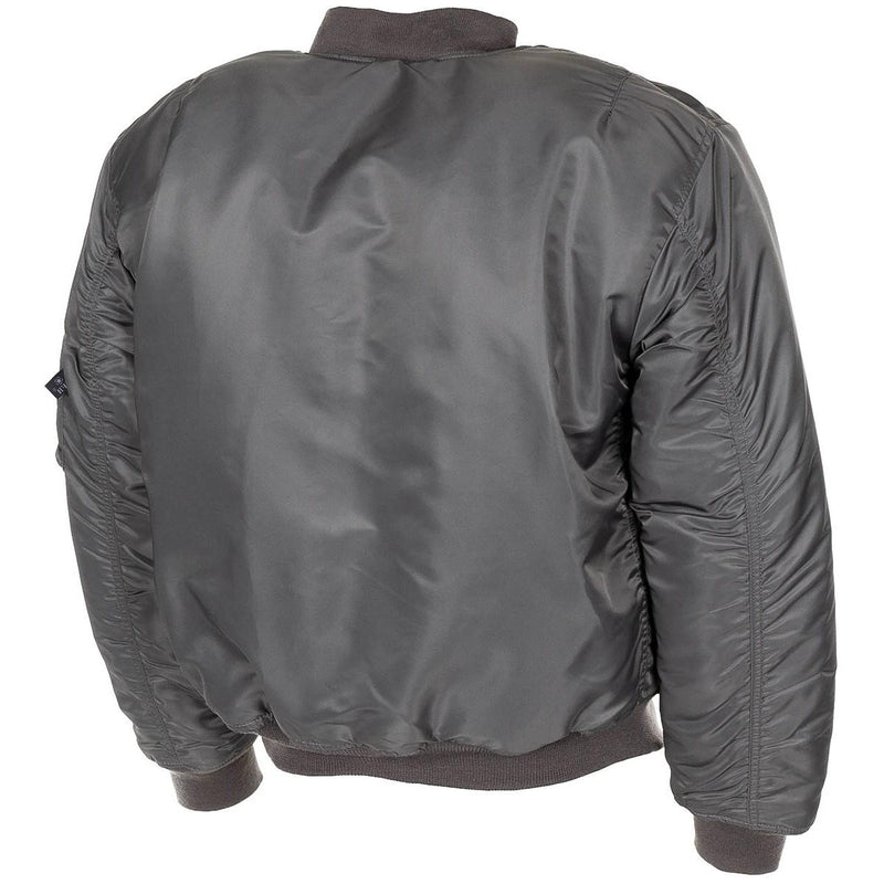 US Army Style MA1 Luftwaffen Truppen Bomber Urban Grau Winddicht Puffer