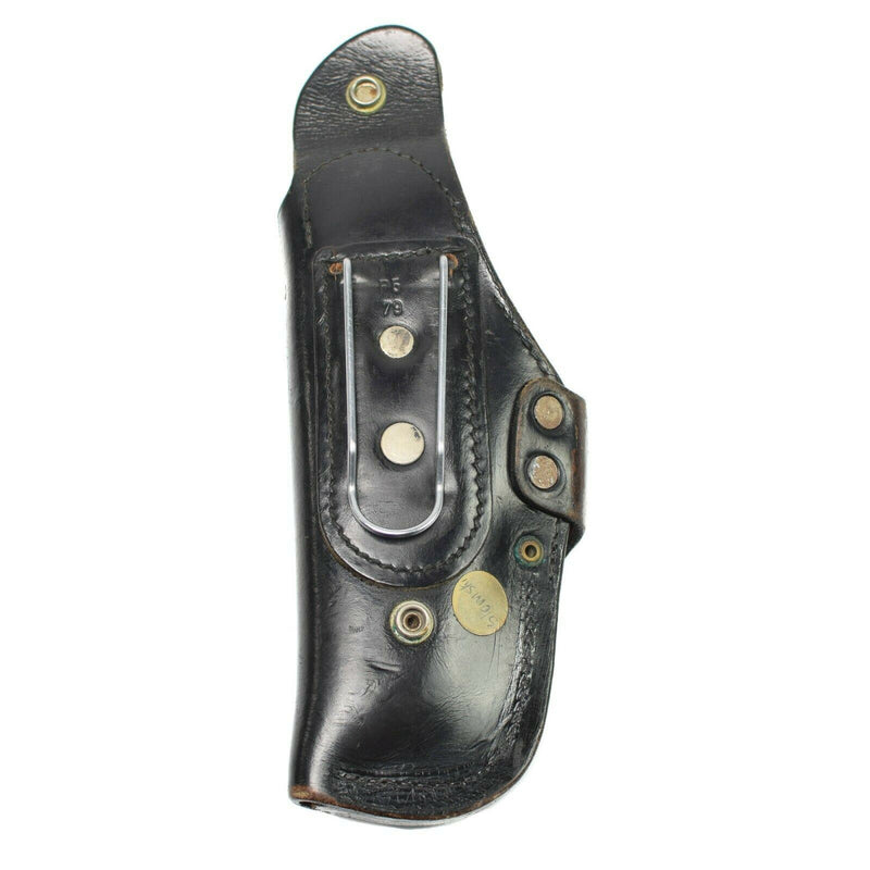 Original deutsches Polizei Pistolenholster schwarzes Lederetui