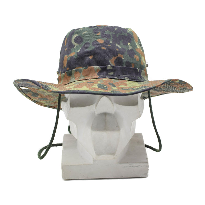 MFH Marke Militärischer Buschhut Flecktarn Panamahut Dschungel Sommermütze NEU