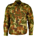 Original rumänisches Armee-M90-Kampfhemd, Brusttaschen, Outdoor-Blatt-Camouflage