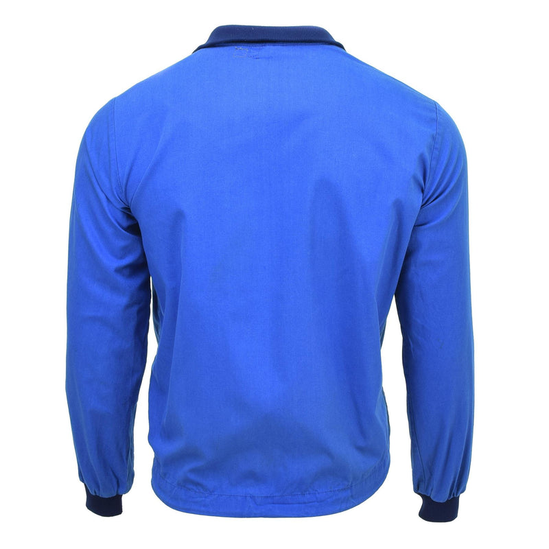 Original schwedische Militär Sportjacke Retro Vintage Trainingsanzug Sportbekleidung blau