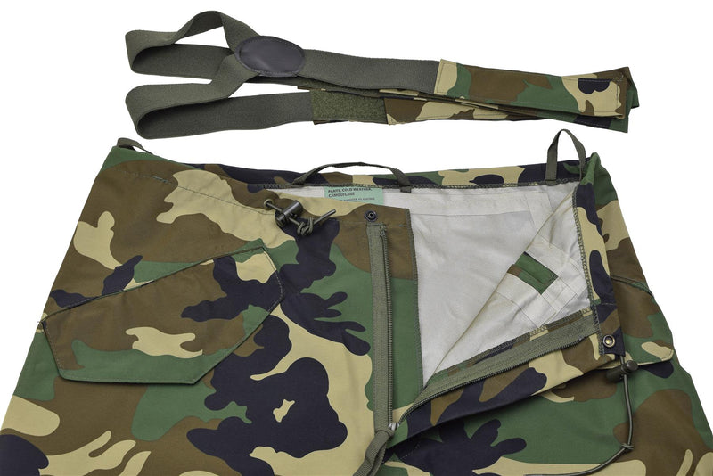 MIL-TEC Hose für kaltes Wetter im Militärstil, wasserdicht, winddicht, abnehmbare Hosenträger