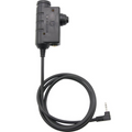 Earmor PTT-Adapter Motorola 1-poliges Funk-Headset, kabelgebunden, taktisch, Schwarz
