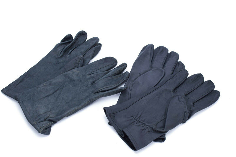 Original Bundeswehr Handschuhe. BW Militärhandschuhe Echtleder grau