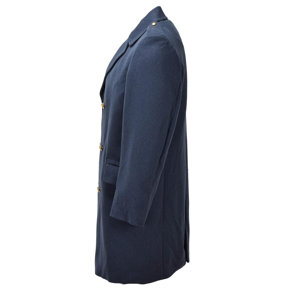 Originaler Wollmantel der niederländischen Armee, zweireihig, blau