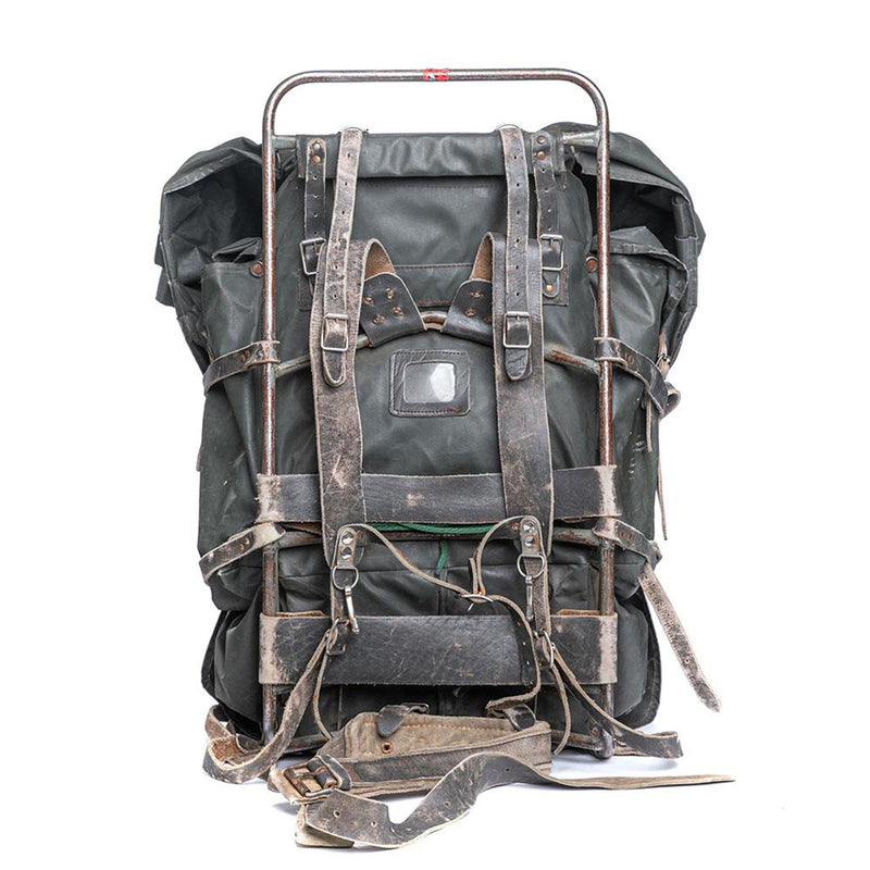 Original finnischer Militärrucksack mit Rahmen, wasserdicht, großer Rucksack, 100 l, Vintage