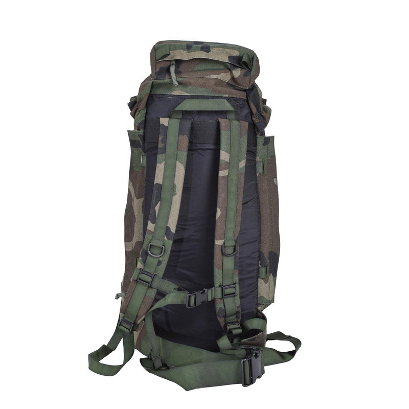Original niederländischer Militär-Tagesrucksack, Marine-Rucksack, Wander- und Campingrucksack, Woodland, 40 l