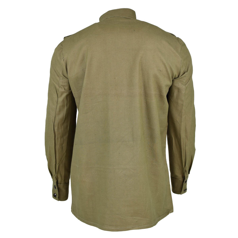 Original bulgarische Armee olivgrünes Khakihemd Jacke Kampf Militär Langarm