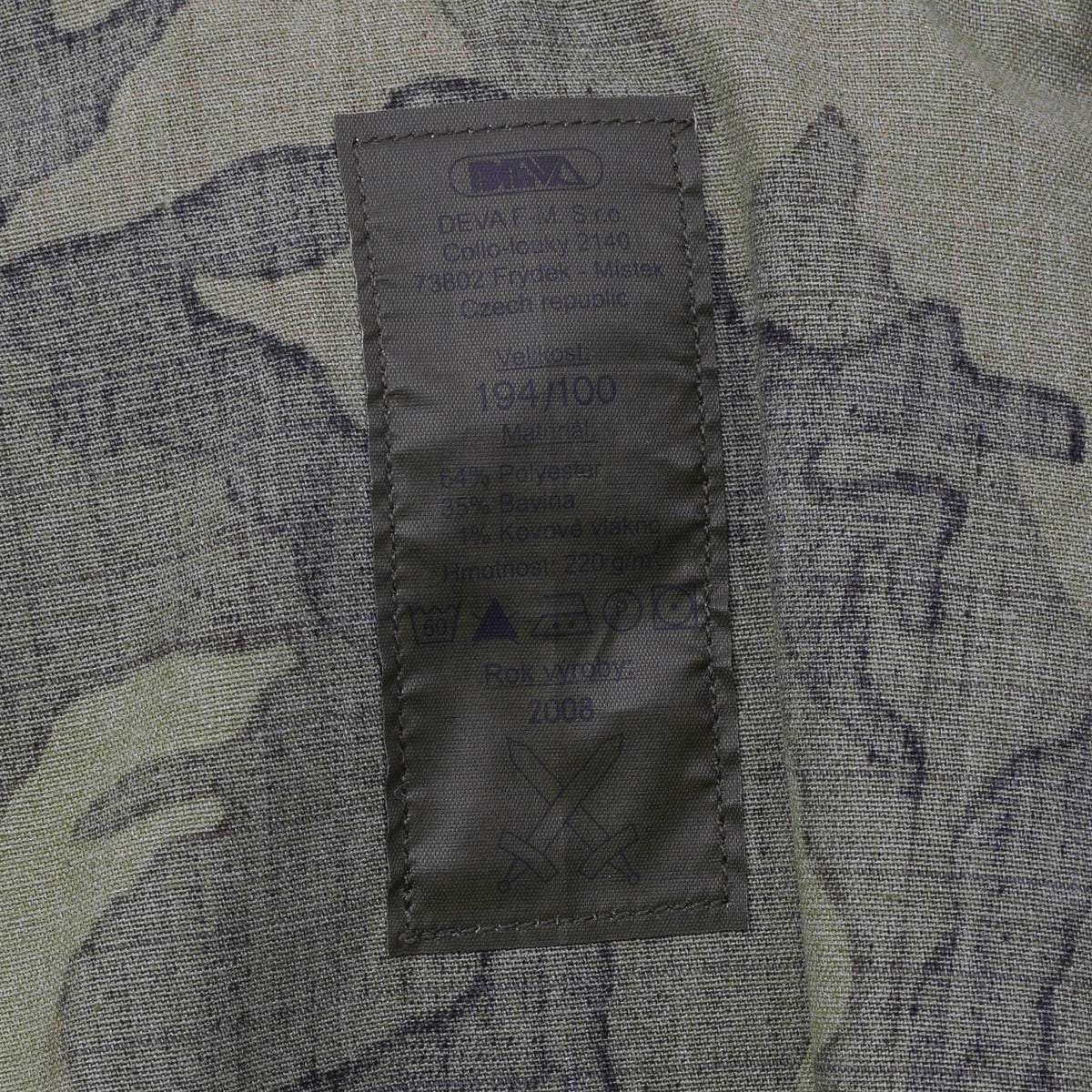 Original tschechische Militär-Feldjacke Polycotton VZ95 Camouflage