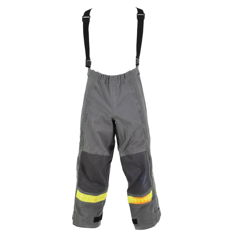 Echte deutsche graue Schutzhose mit hitzebeständigem Aramid-Latz