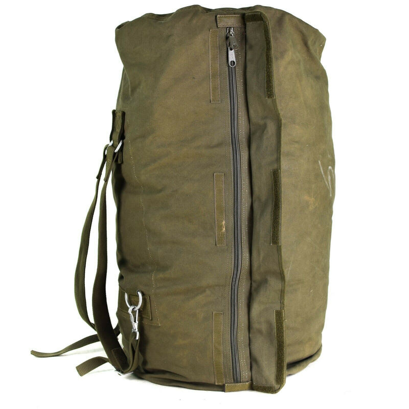 Original Seesack der Bundeswehr, großer olivfarbener Rucksack