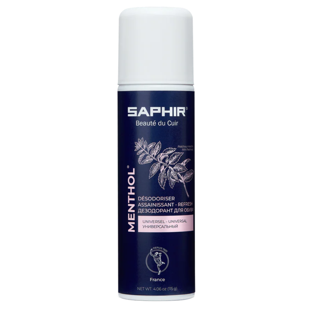Saphir Menthol Schuh-Desodorierungsspray, 200 ml, Geruchsentferner für alle Schuhe