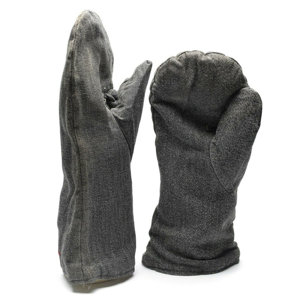 Original Schweizer Armee Winterhandschuhe mit Flanellfutter Militärische Ausgabe Stulpen
