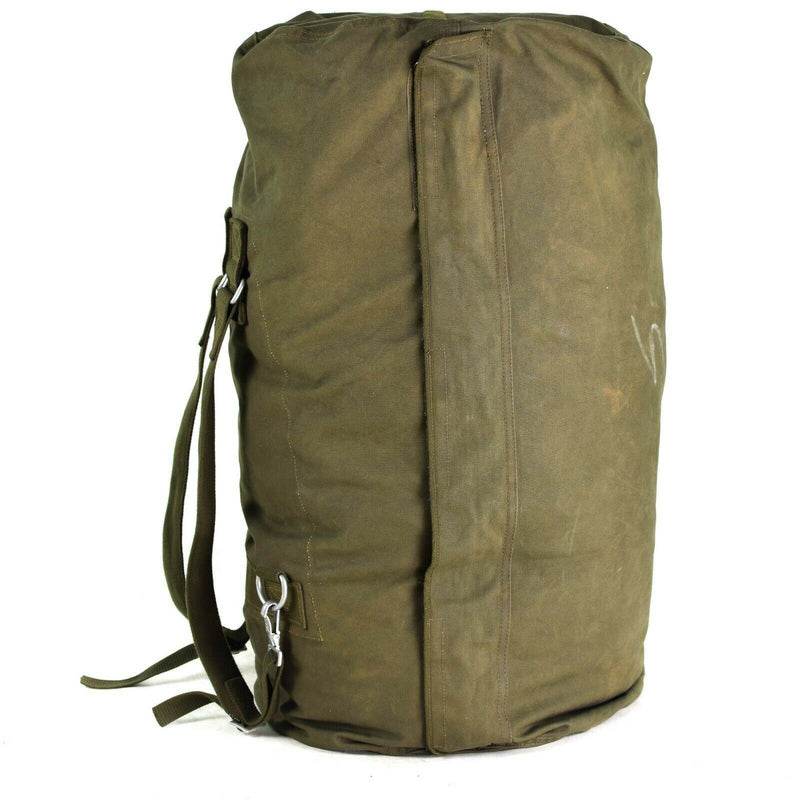 Original Seesack der Bundeswehr, großer olivfarbener Rucksack
