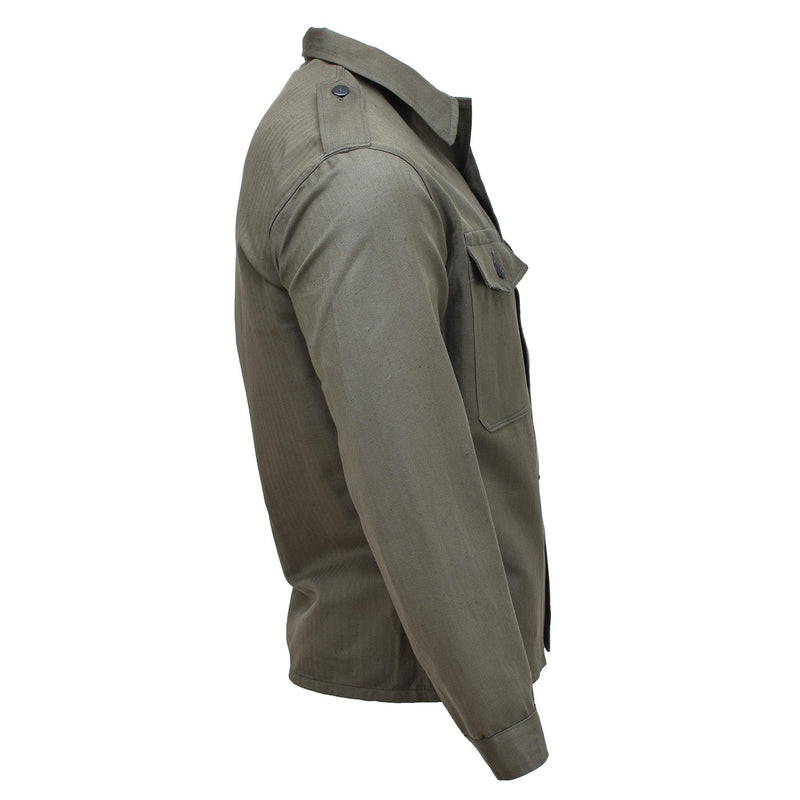 Original österreichische Militär M59 Feldjacke Vintage WWII Truppenhemd oliv NEU