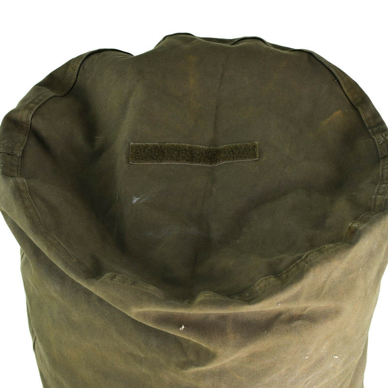 Original Seesack der Bundeswehr, großer olivfarbener Rucksack