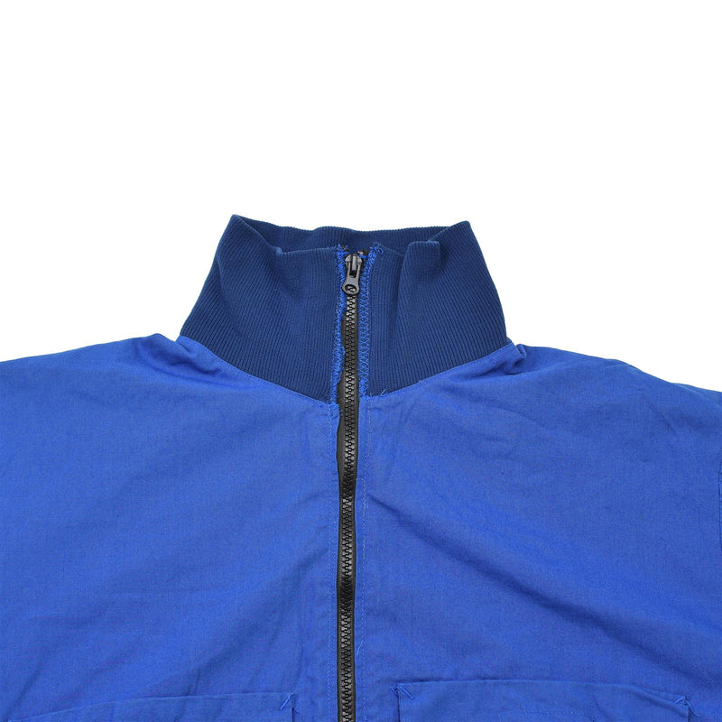 Original schwedische Militär Sportjacke Retro Vintage Trainingsanzug Sportbekleidung blau