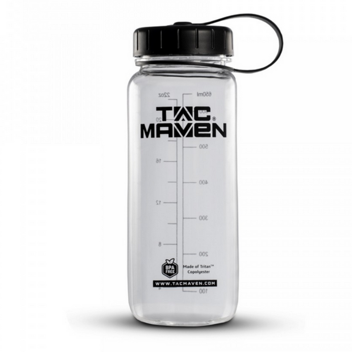 TAC MAVEN Norman Tritan Wasserflasche 650 ml, BPA-frei, für den Außenbereich, transparent