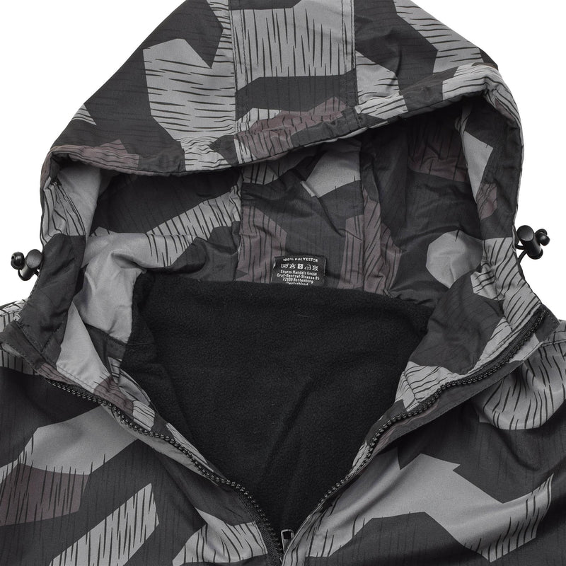MIL-TEC Anorak Jacke Splitter Nachttarnung Winddicht Kapuze Warm Sportbekleidung