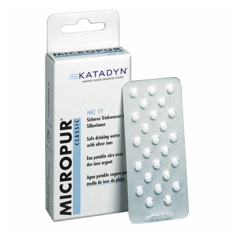 Katadyn Micropur Classic MC 1T Trinkwasserkonservierungstabletten 4er Packx25 Stück