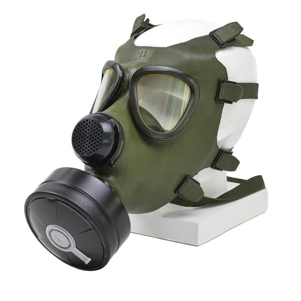 Rumänische M74 Gasmaske Vollgesichts-NBC-Atemschutzmaske Vintage oliv Militärüberschuss