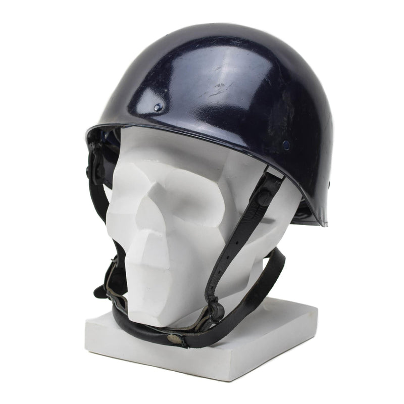 Original französischer Militär MP Blau F1 taktischer Helm Kampffeldausrüstung Vintage NEU