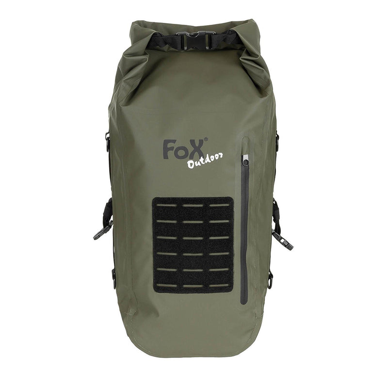 MFH Militärischer Dry Bag aus olivgrünem PVC, leichter wasserdichter Wanderrucksack Molle NEU