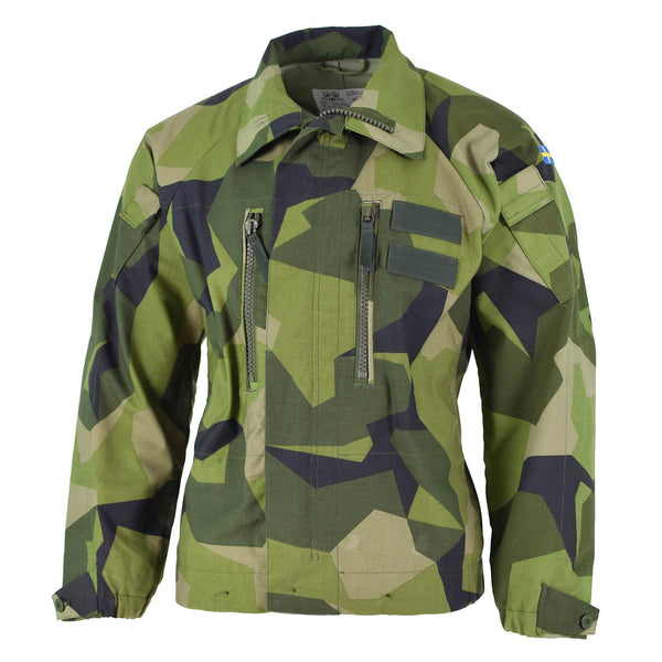 Original Schwedische Armee M90 ​​Jacke Splittertarn Feldkampf Panzer NEU