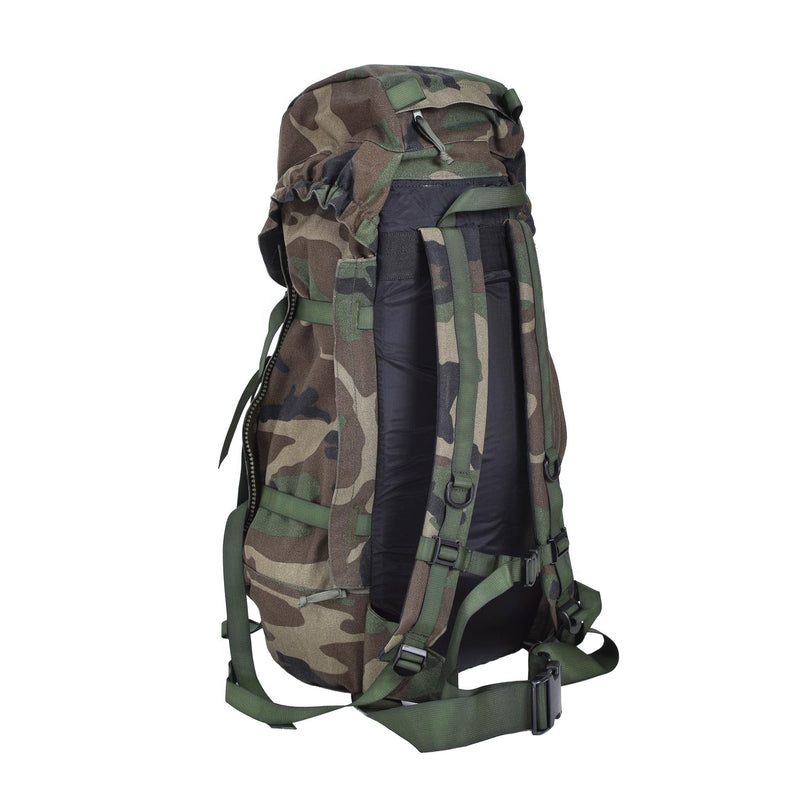 Original niederländischer Militär-Tagesrucksack, Marine-Rucksack, Wander- und Campingrucksack, Woodland, 40 l
