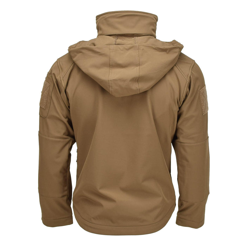 MIL-TEC Militär-Stil SCU14 Jacke Wandern Activewear mit Kapuze Outdoor Dark Coyote