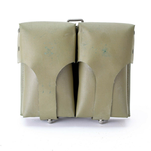 Original Bundeswehr Munition Magazintasche doppelt PVC beschichtet Magazine Mag Olive OD
