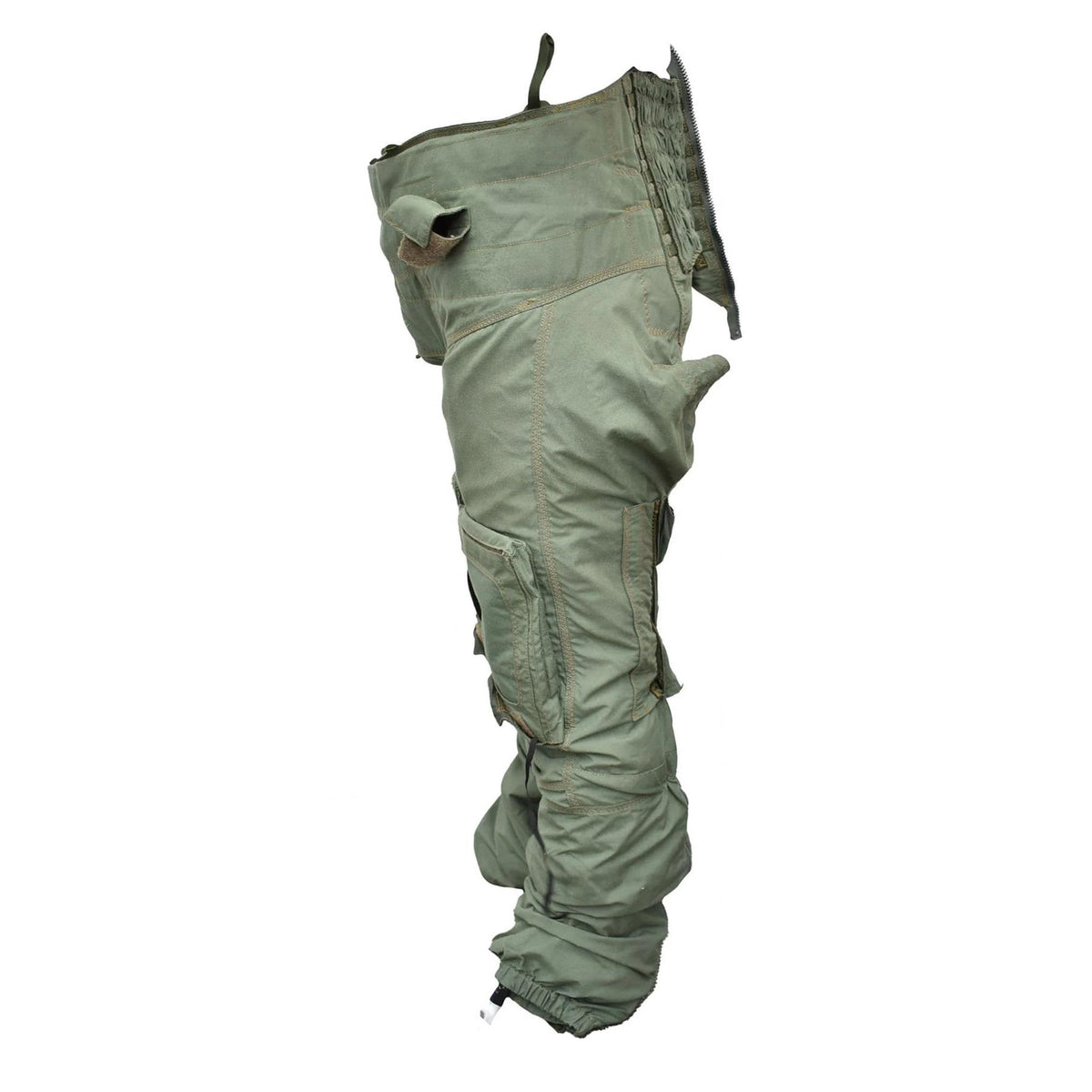 Original British Military Anti-G-Flughose mit vollständiger Abdeckung, Olivgrün