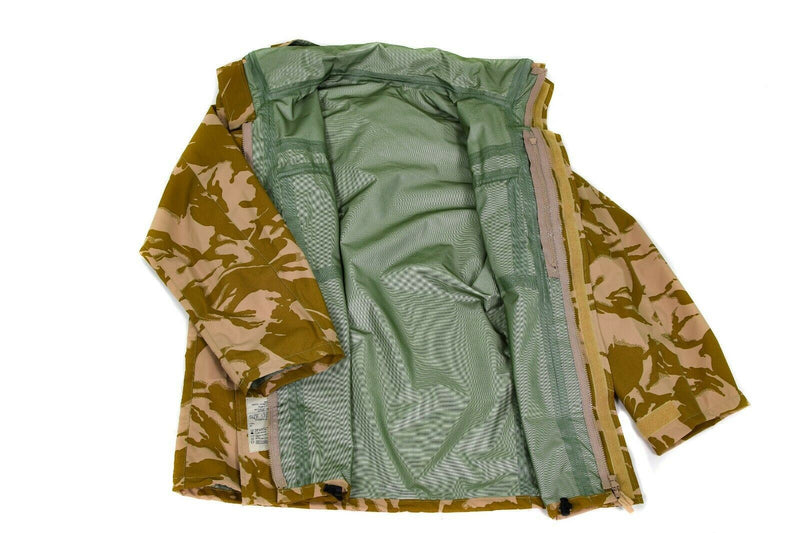 Echte britische Armee Kampfjacke Wüstentarn MVP Goretex wasserdicht Regen NEU