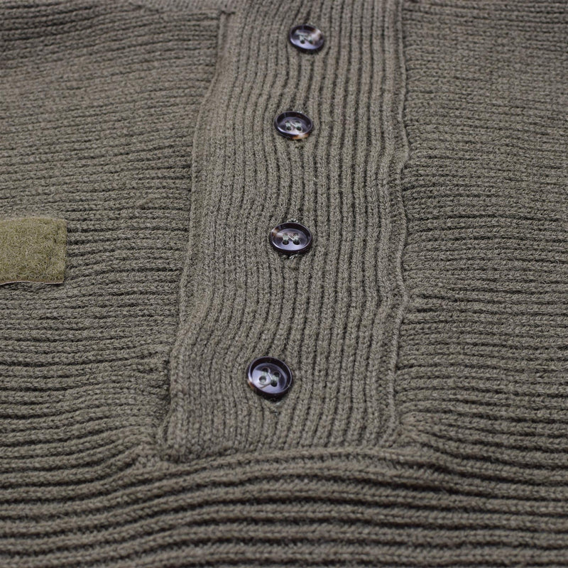 Original Österreichischer Militär Alpenpullover atmungsaktiv verstärkter Strickpullover
