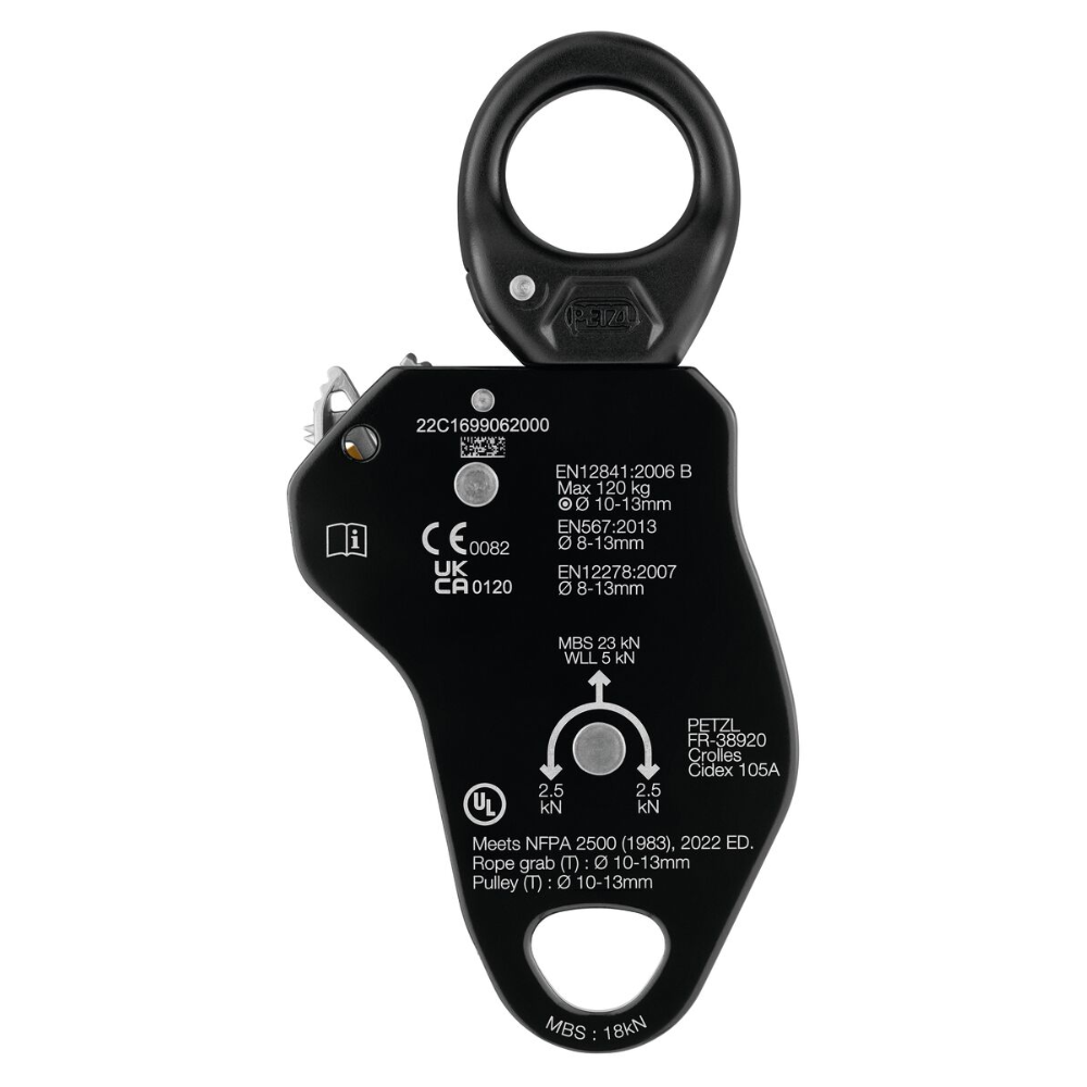 PETZL PRO TRAXION Progress Capture Pulley Wirbelseil-Zuggerät Gelb