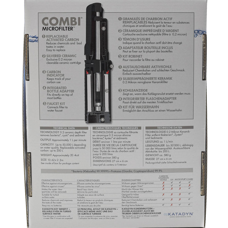 Katadyn Combi Plus Filter Langlebiger Camping-Notfallfilter Premium